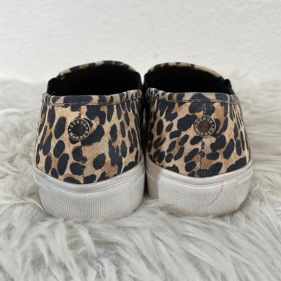 STEVE MADDEN SAFARY LEOPARD ANIMAL PRINT SLIP-ON SNEAKER SIZE 7.5 - Picture 5 of 13